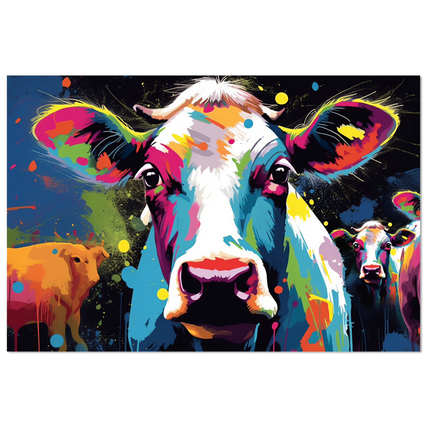 Kuh Kühe Pop-Art (COW09)