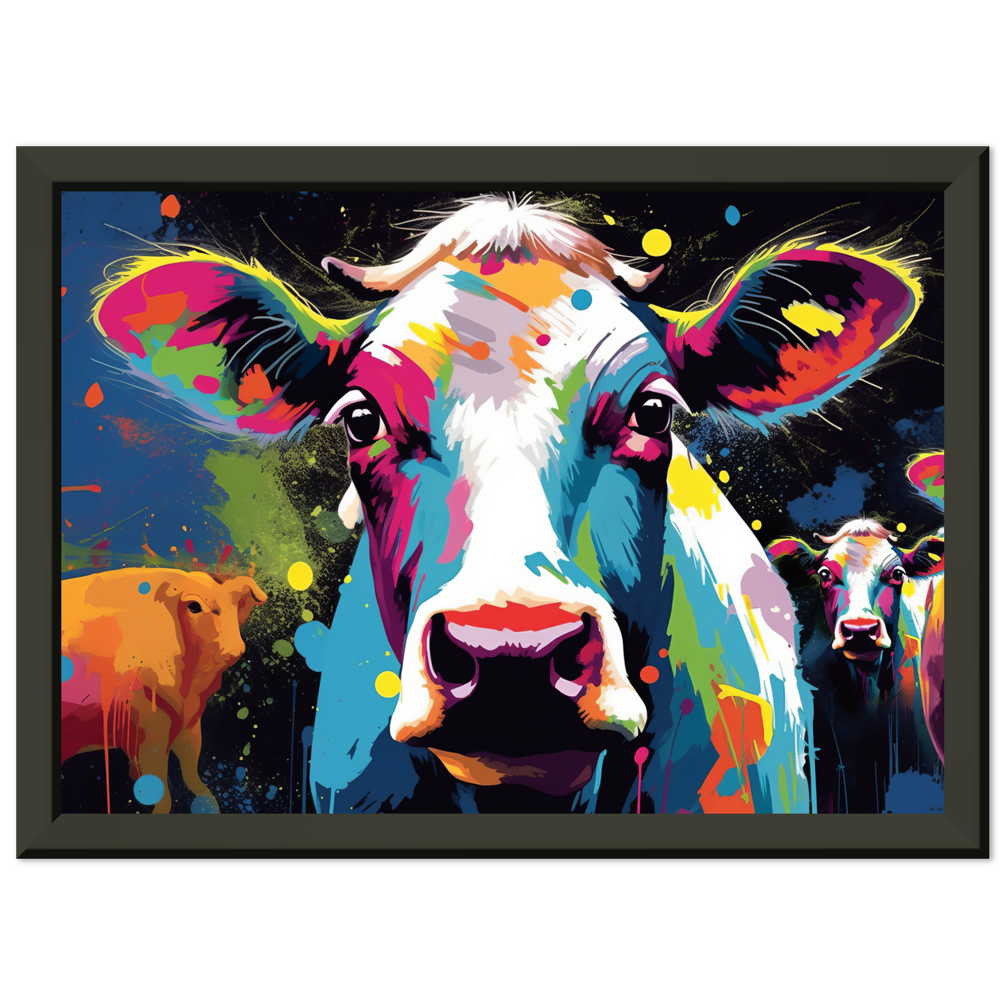 Kuh Kühe Pop-Art (COW09)