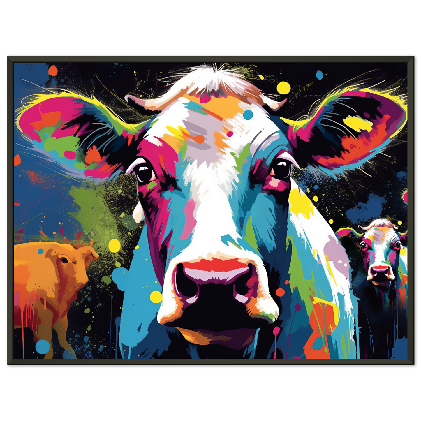 Kuh Kühe Pop-Art (COW09)