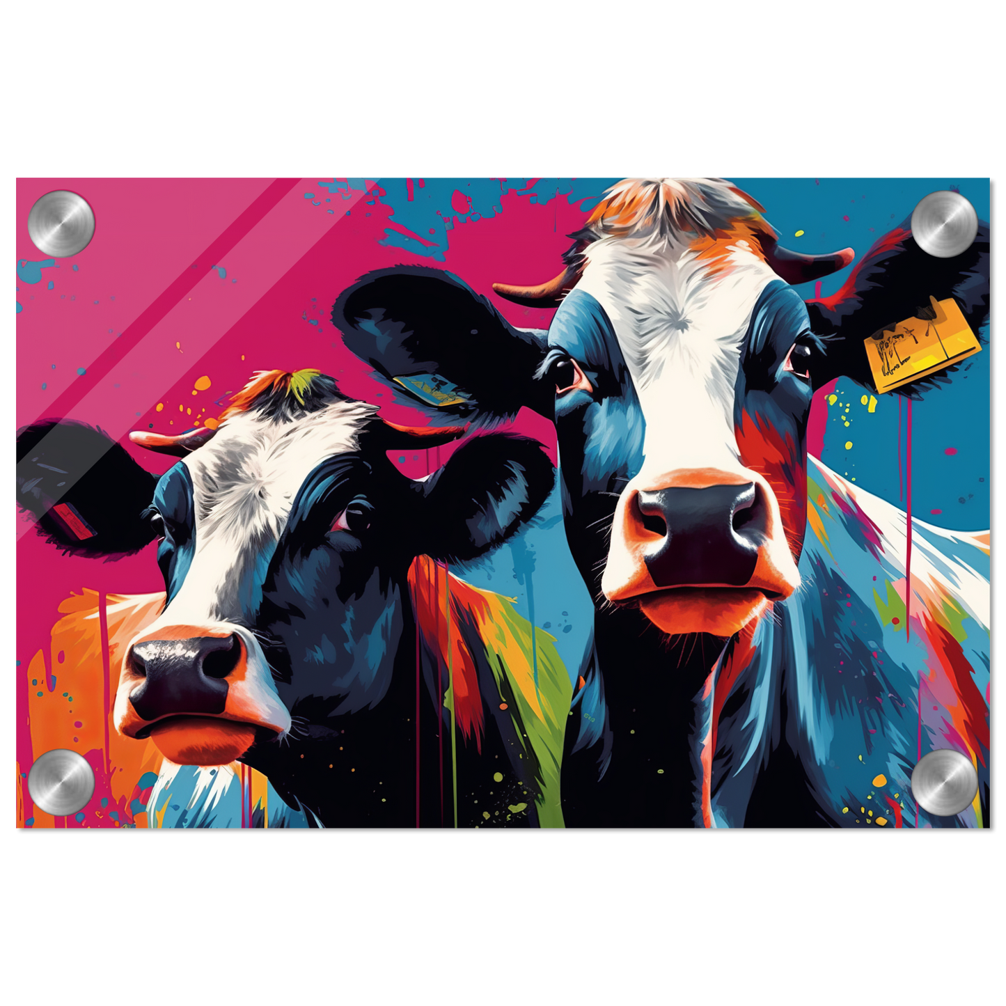 Kuh Kühe Pop-Art (COW10)