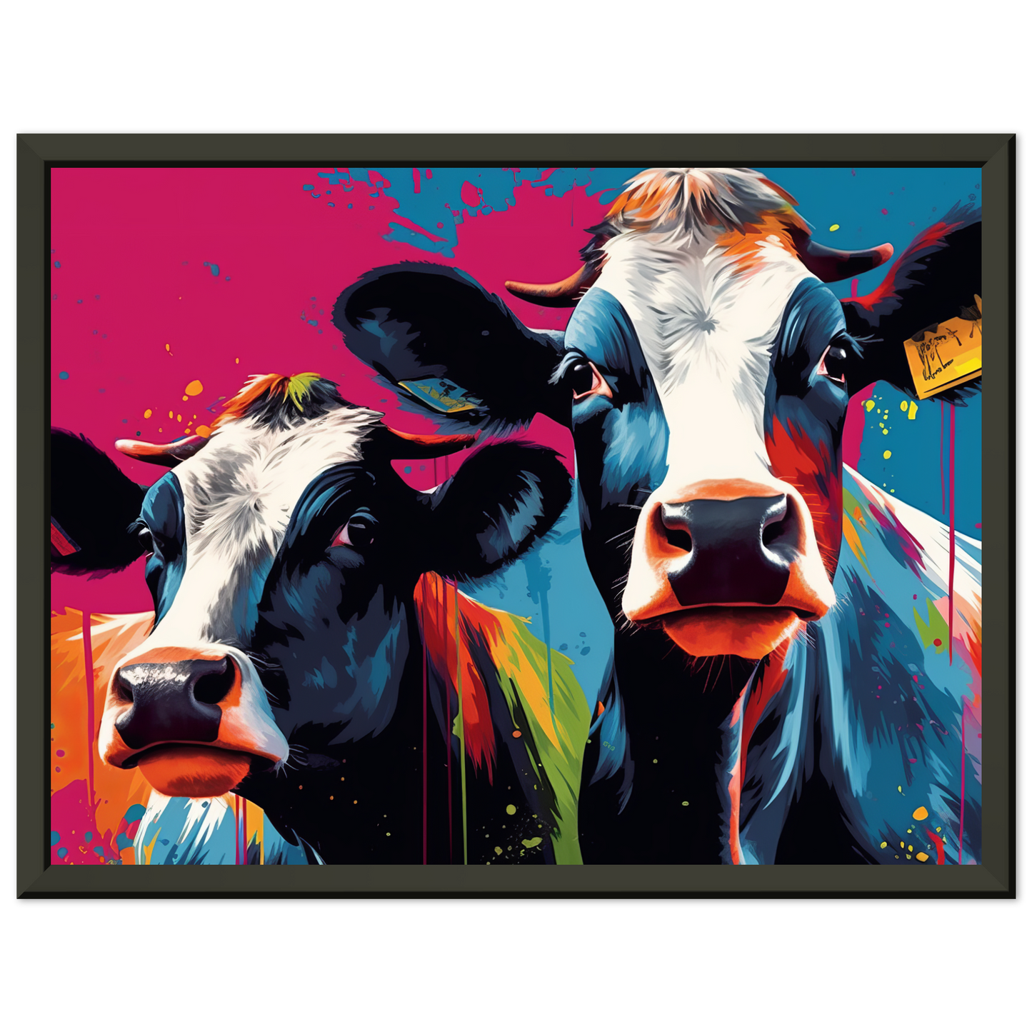 Kuh Kühe Pop-Art (COW10)