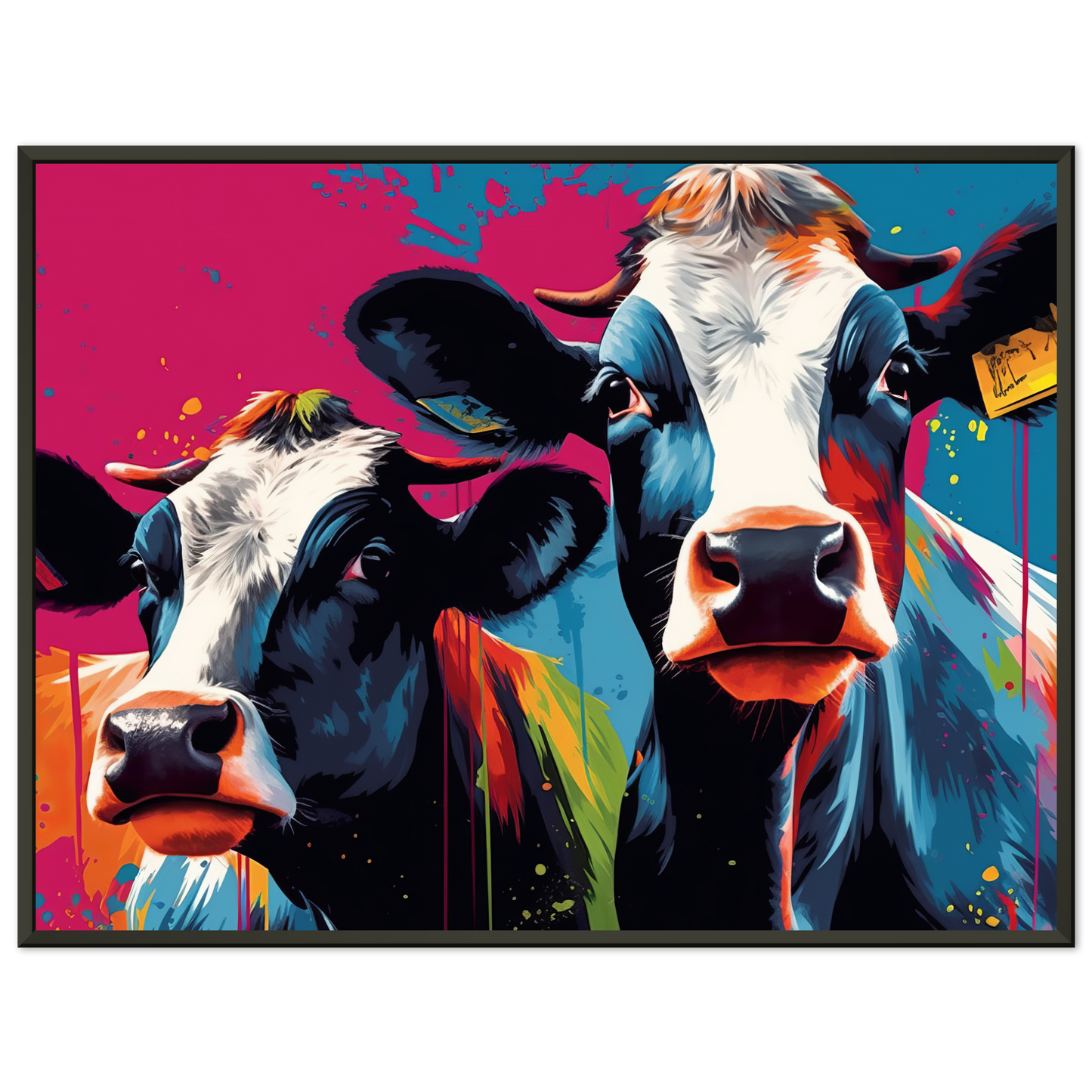 Kuh Kühe Pop-Art (COW10)