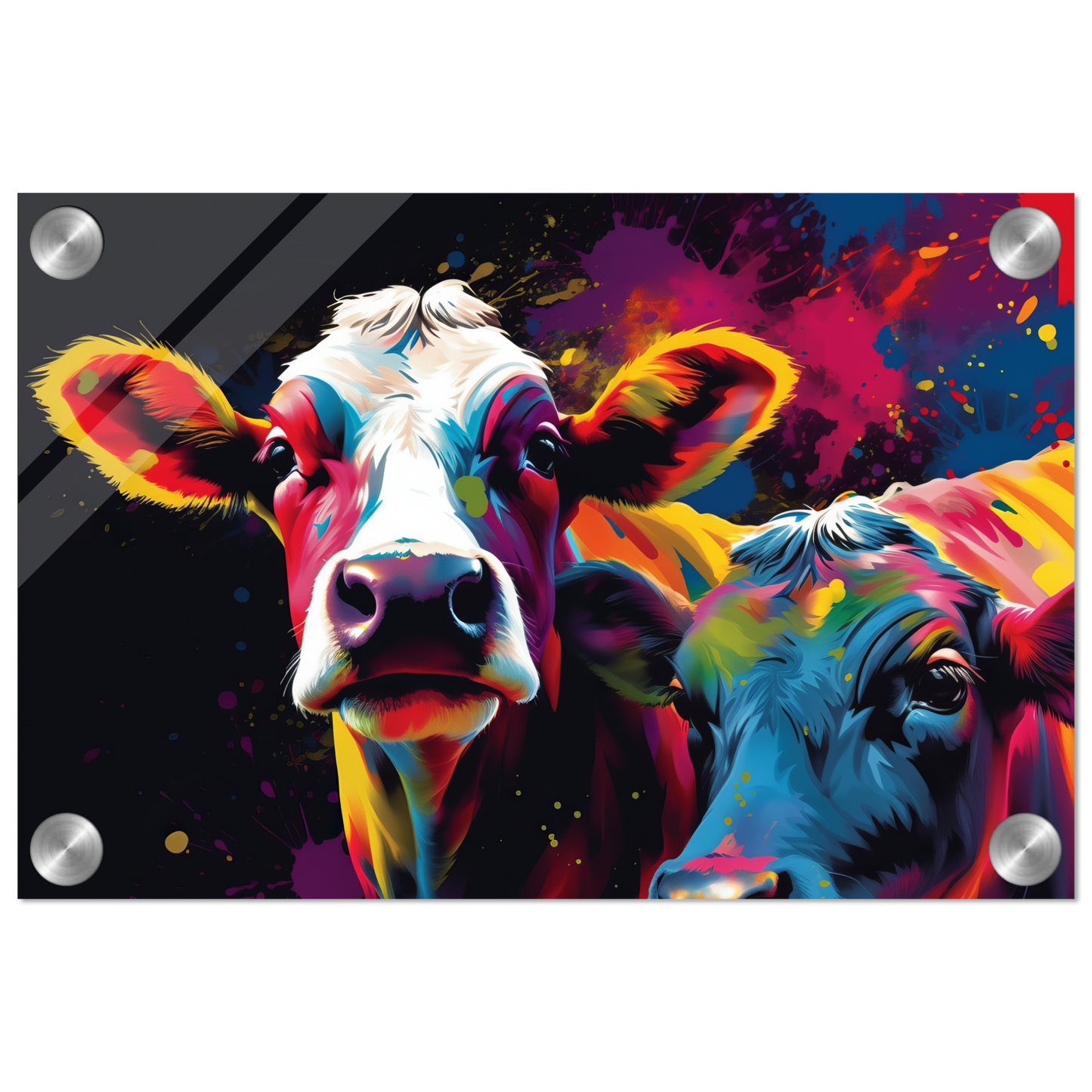 Kuh Kühe Pop-Art (COW12)
