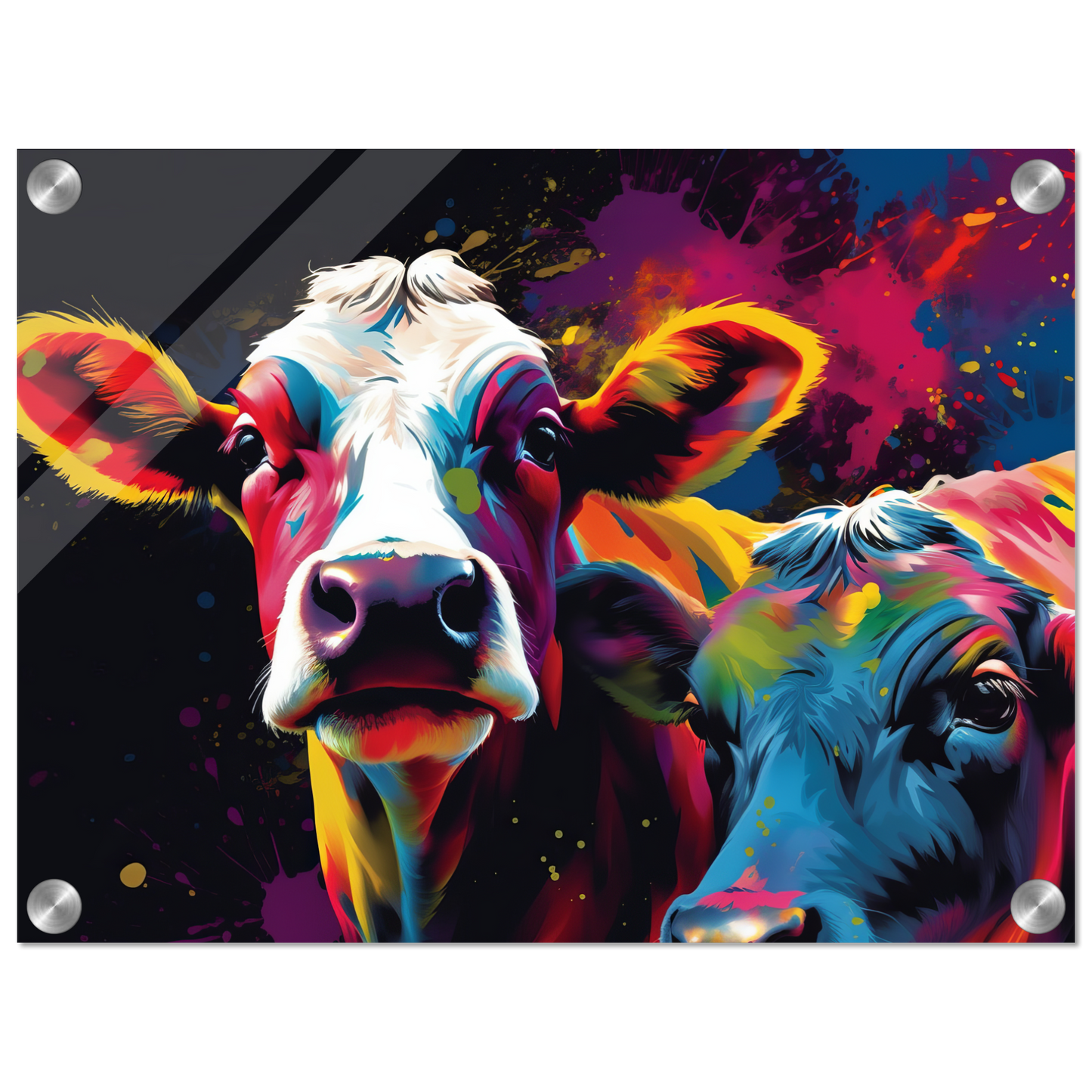 Kuh Kühe Pop-Art (COW12)