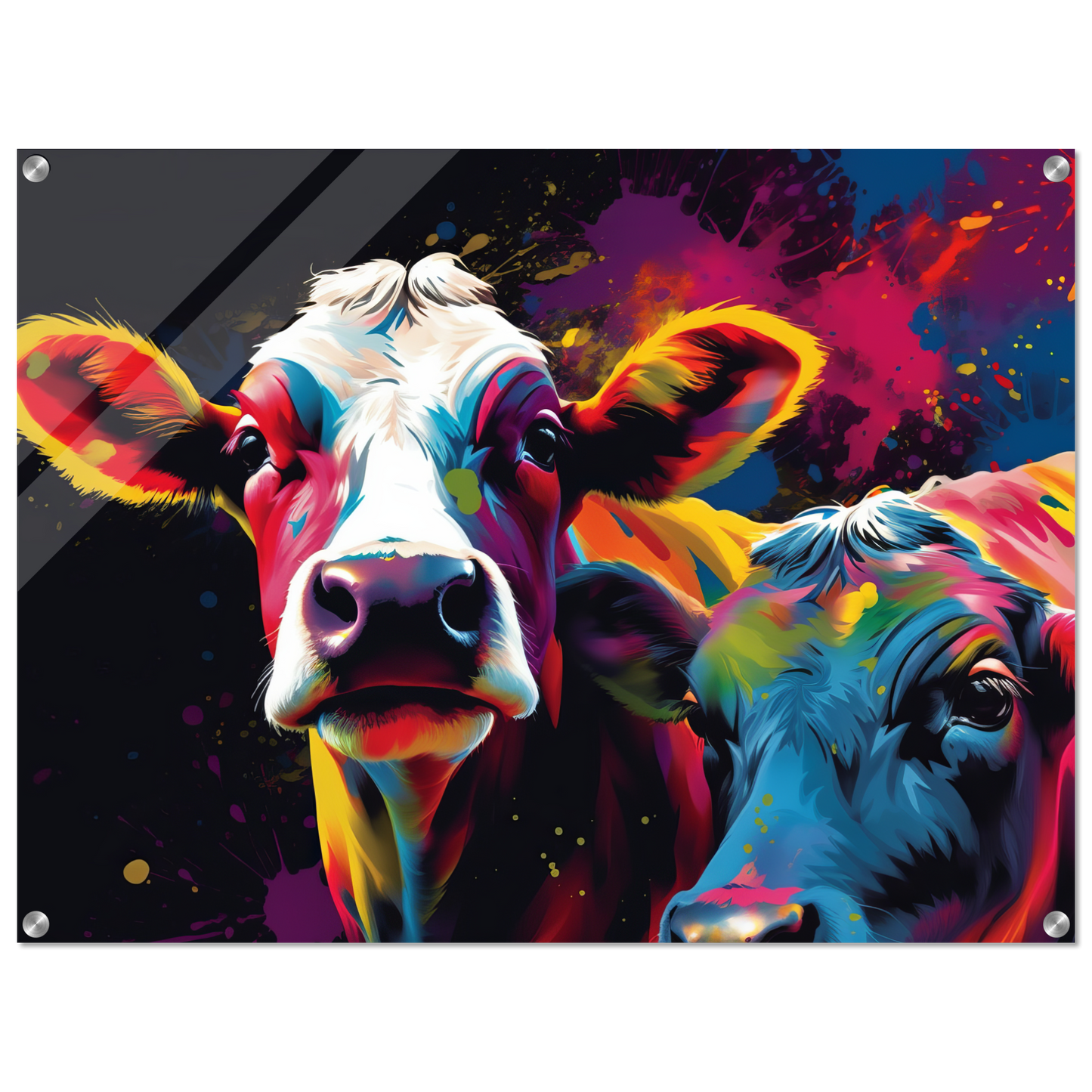 Kuh Kühe Pop-Art (COW12)