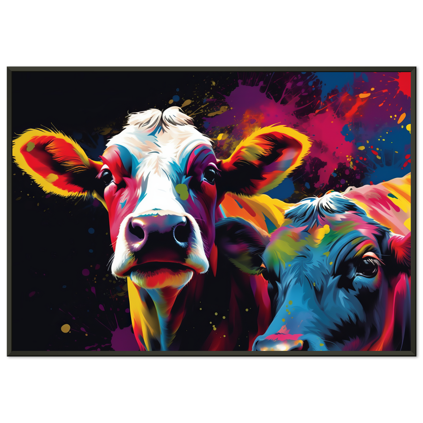 Kuh Kühe Pop-Art (COW12)