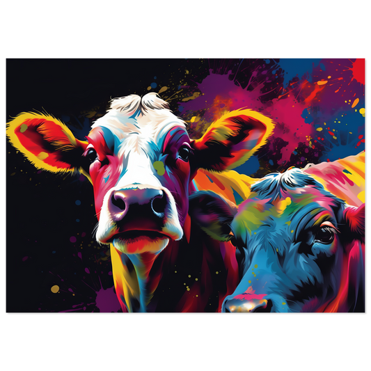 Kuh Kühe Pop-Art (COW12)