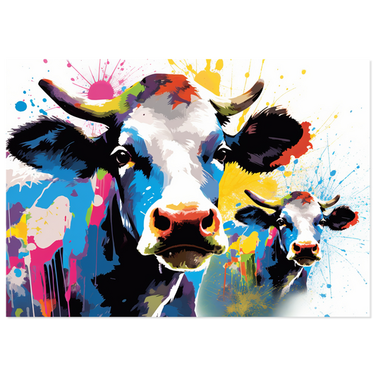 Kuh Kühe Pop-Art (COW13)