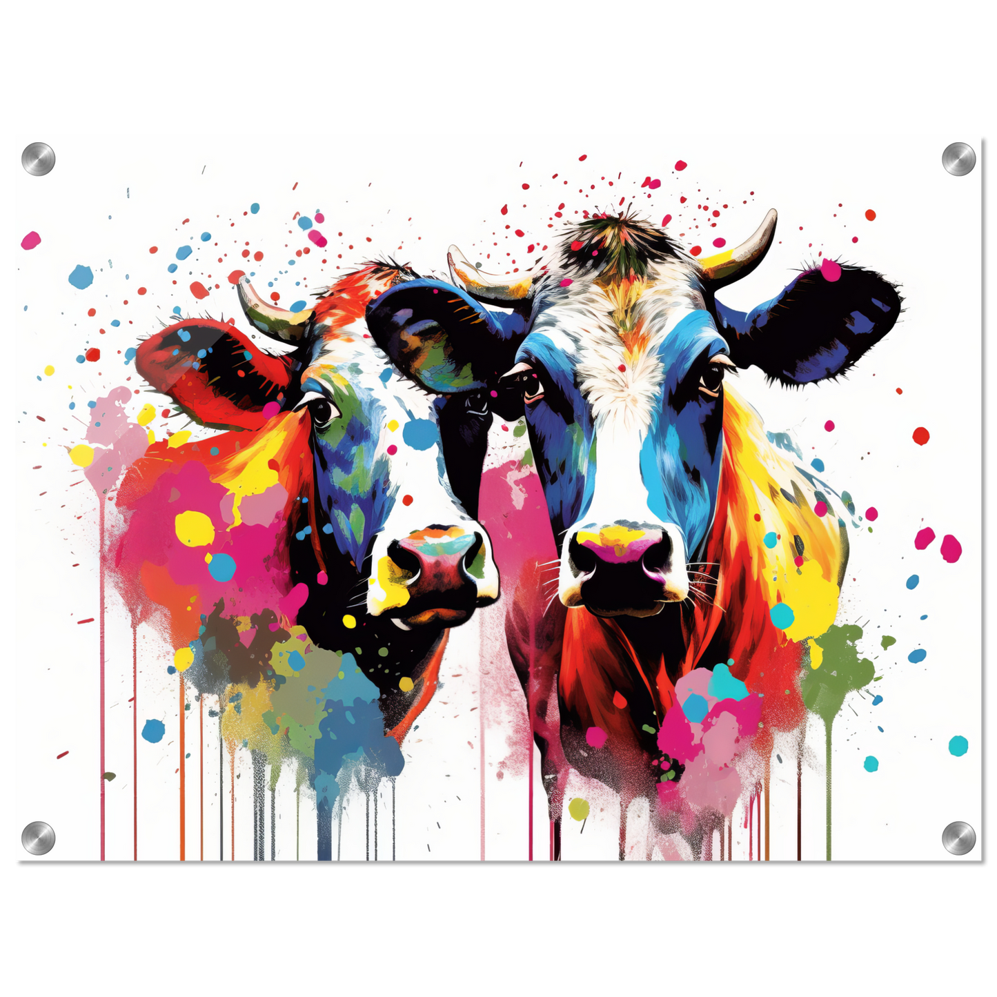 Kuh Kühe Pop-Art (COW14)