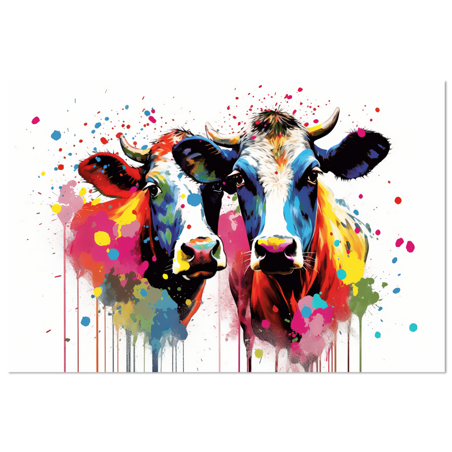 Kuh Kühe Pop-Art (COW14)