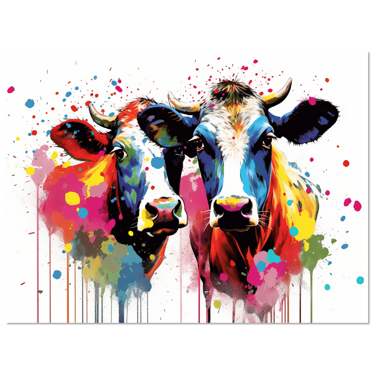 Kuh Kühe Pop-Art (COW14)