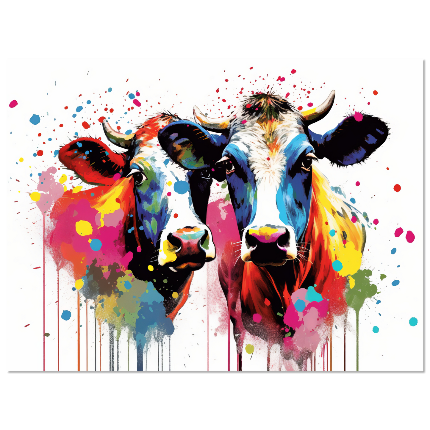 Kuh Kühe Pop-Art (COW14)