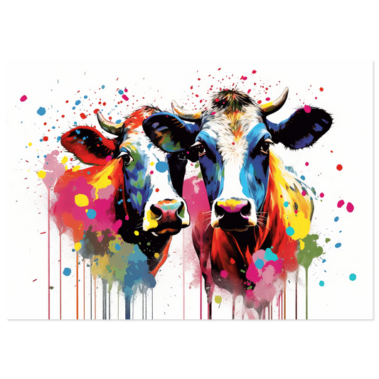 Kuh Kühe Pop-Art (COW14)