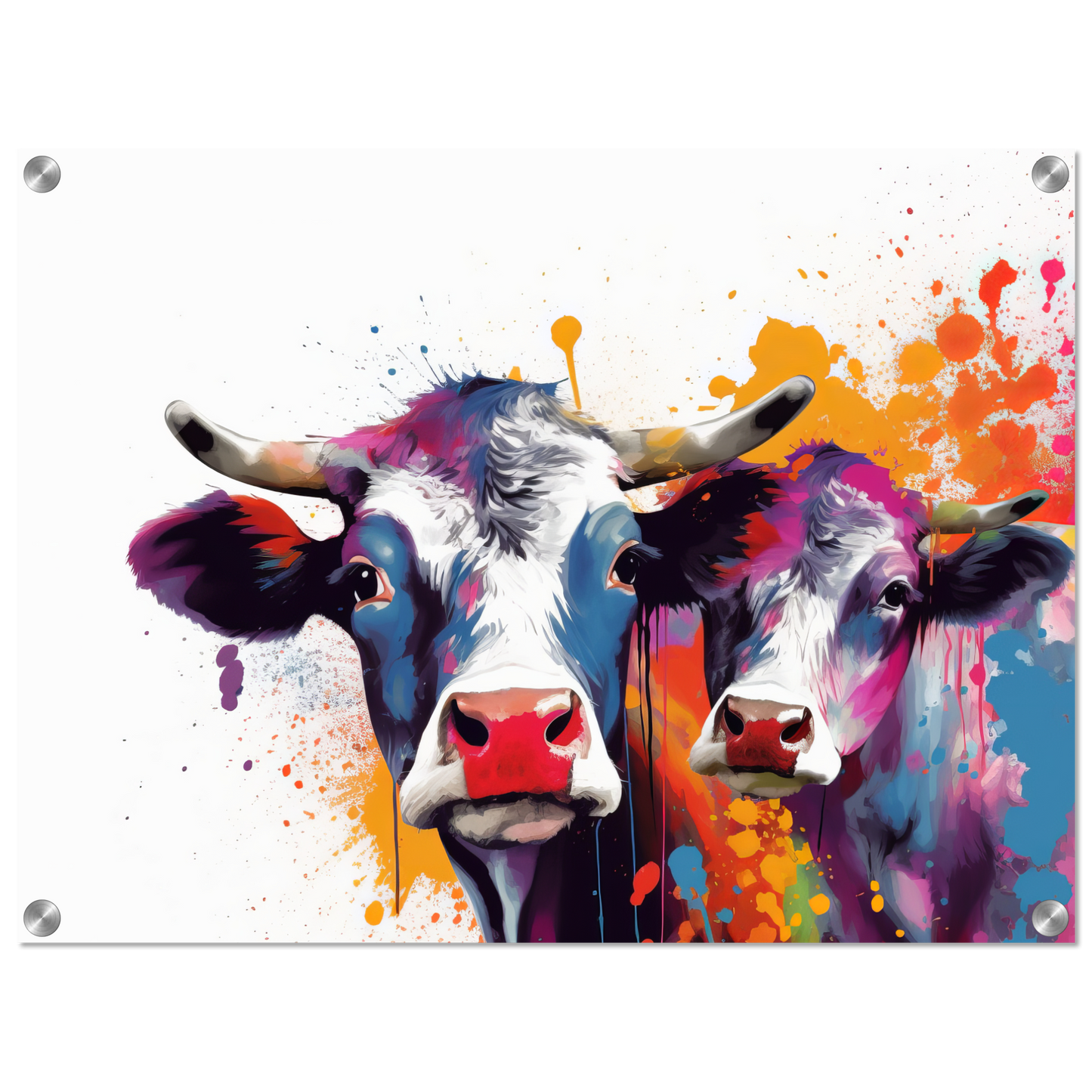 Kuh Kühe Pop-Art (COW15)