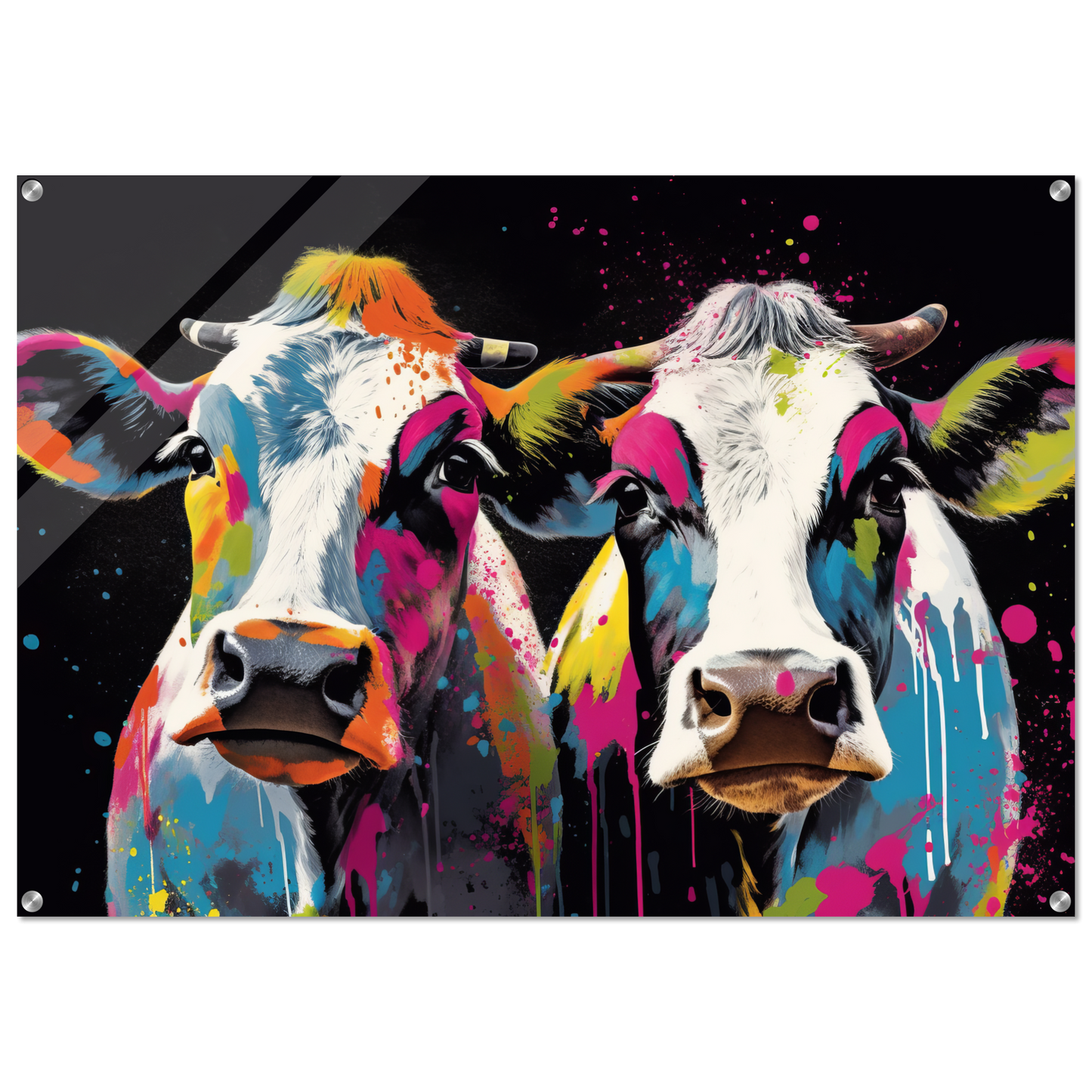 Kuh Kühe Pop-Art (COW20)