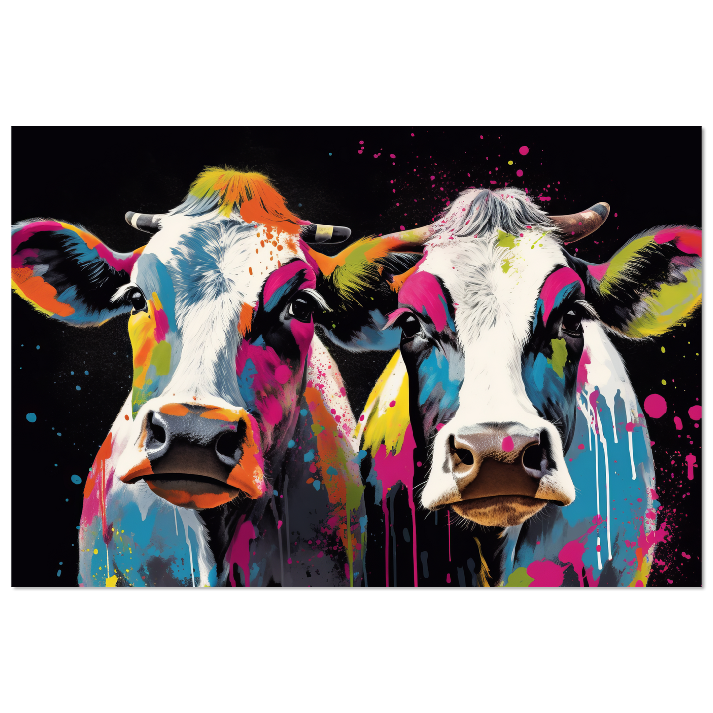 Kuh Kühe Pop-Art (COW20)