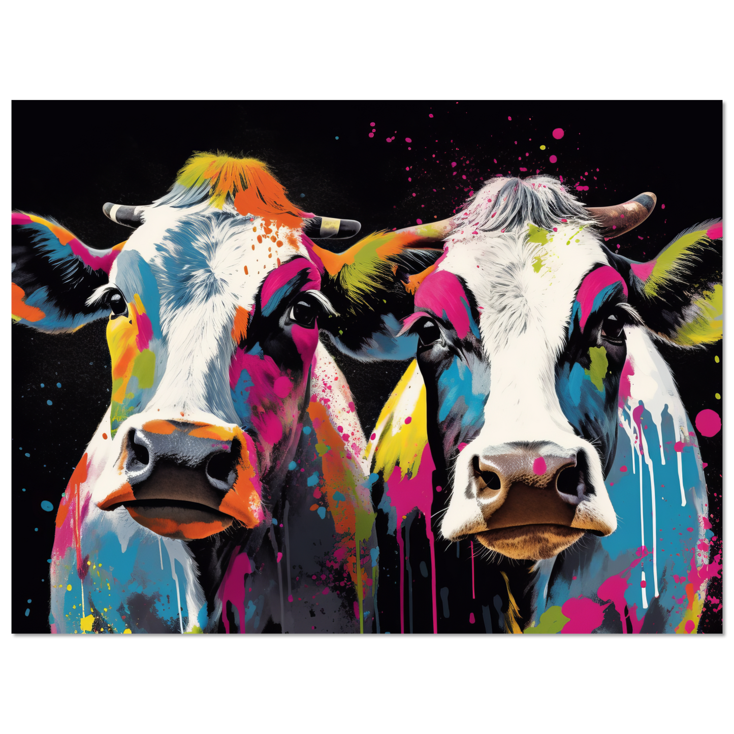 Kuh Kühe Pop-Art (COW20)