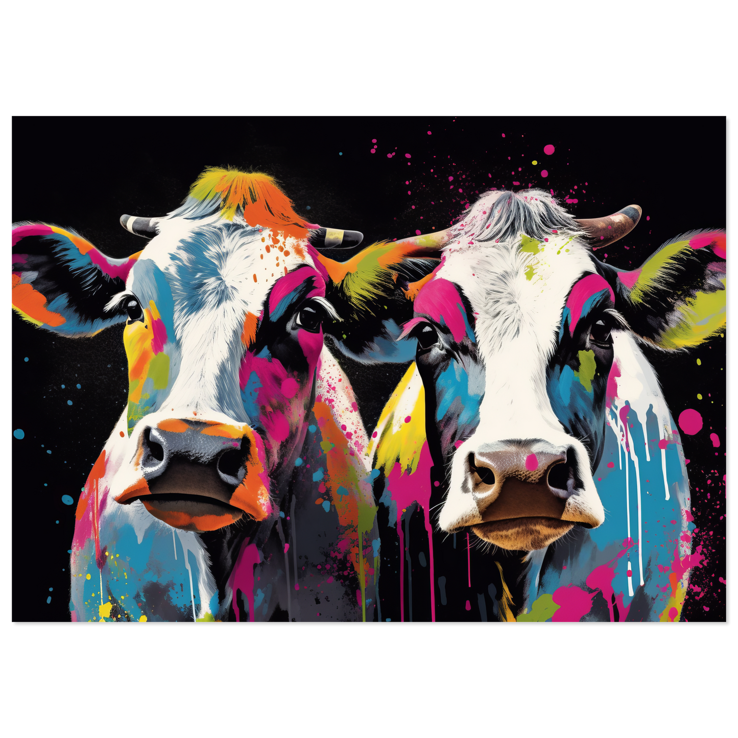 Kuh Kühe Pop-Art (COW20)