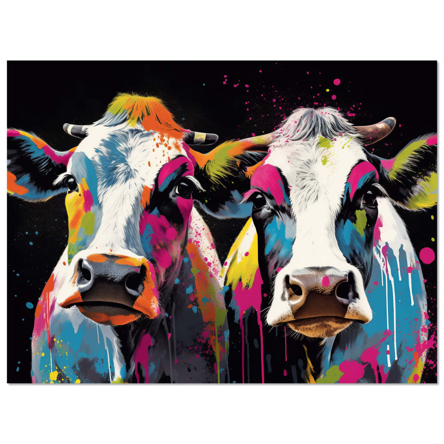 Kuh Kühe Pop-Art (COW20)