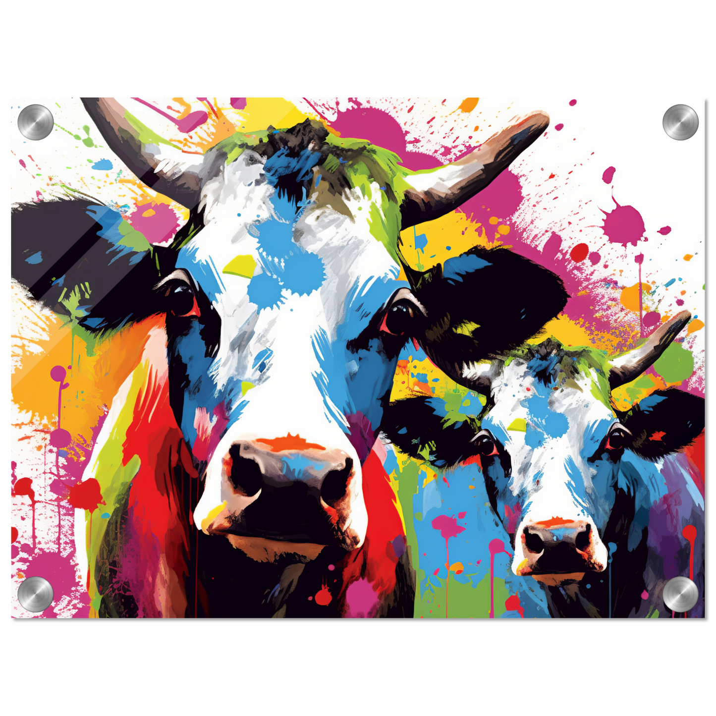 Kuh Kühe Pop-Art (COW21)
