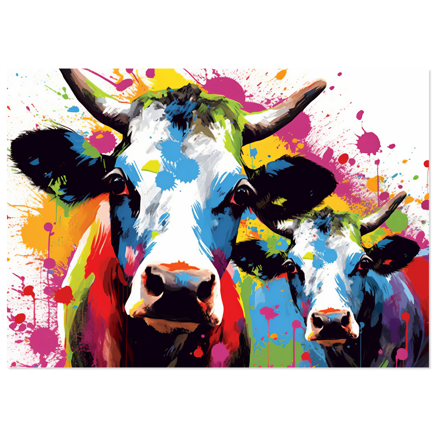 Kuh Kühe Pop-Art (COW21)