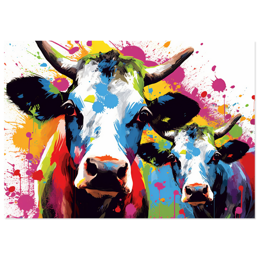 Kuh Kühe Pop-Art (COW21)