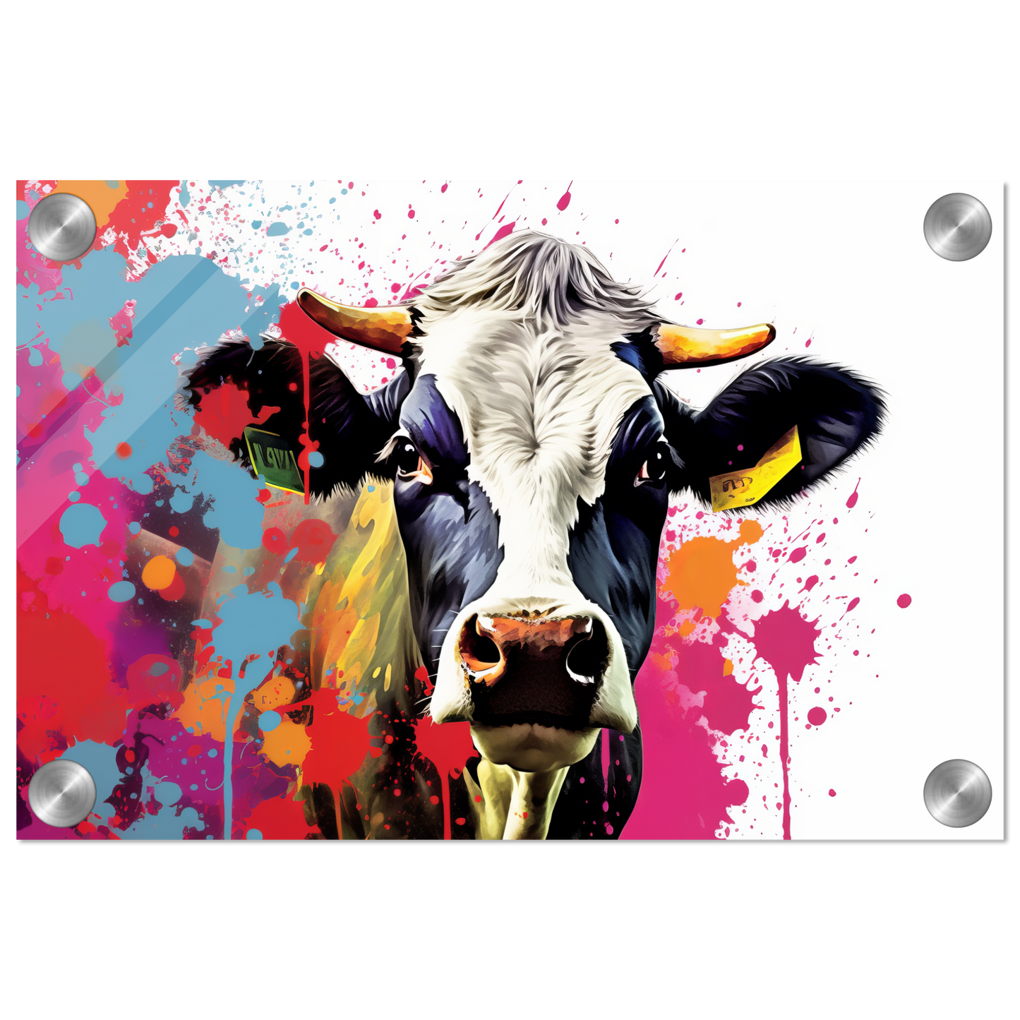Kuh Kühe Pop-Art (COW22)