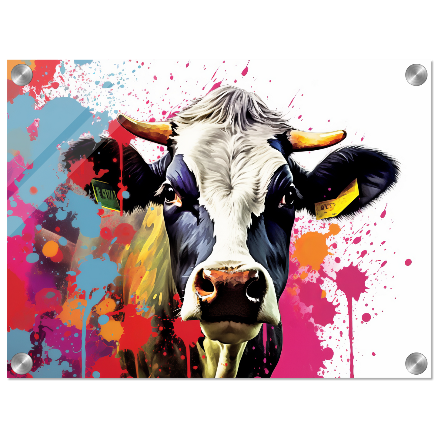 Kuh Kühe Pop-Art (COW22)