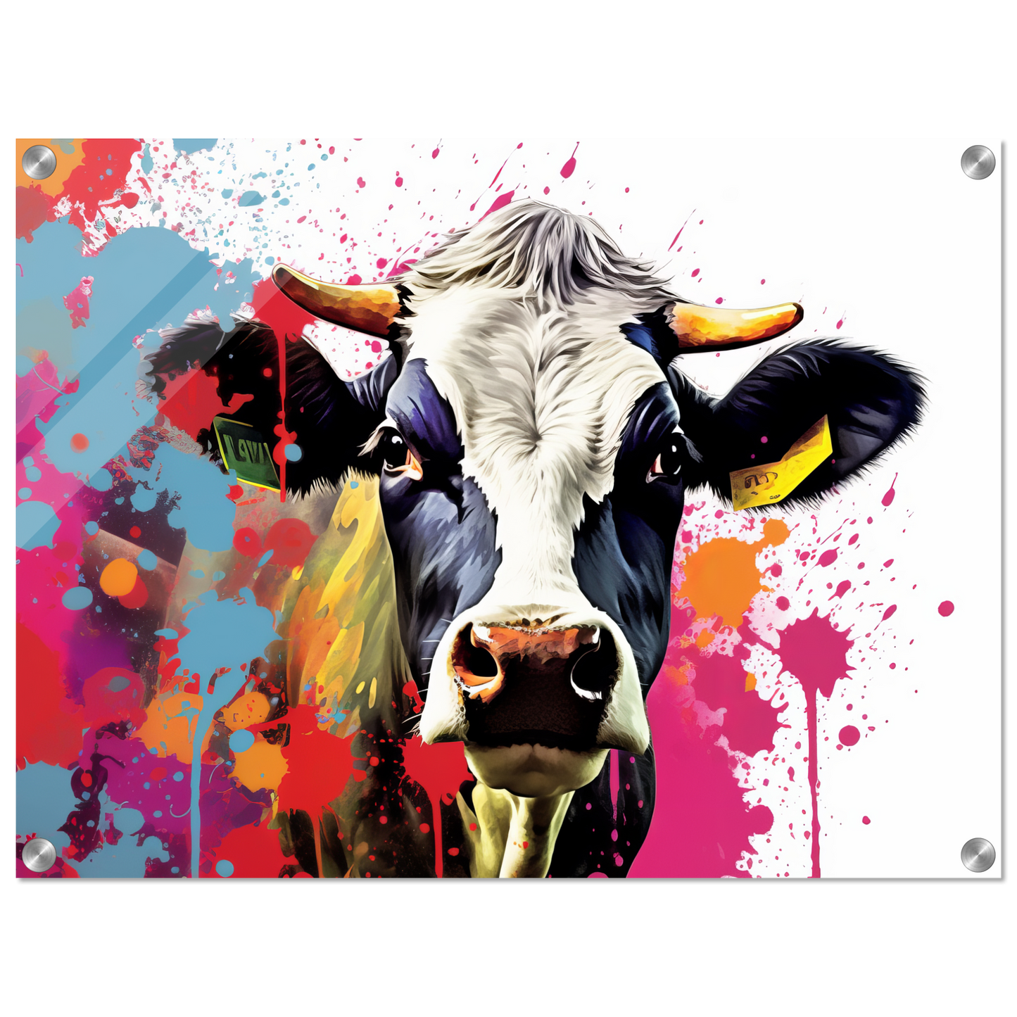 Kuh Kühe Pop-Art (COW22)