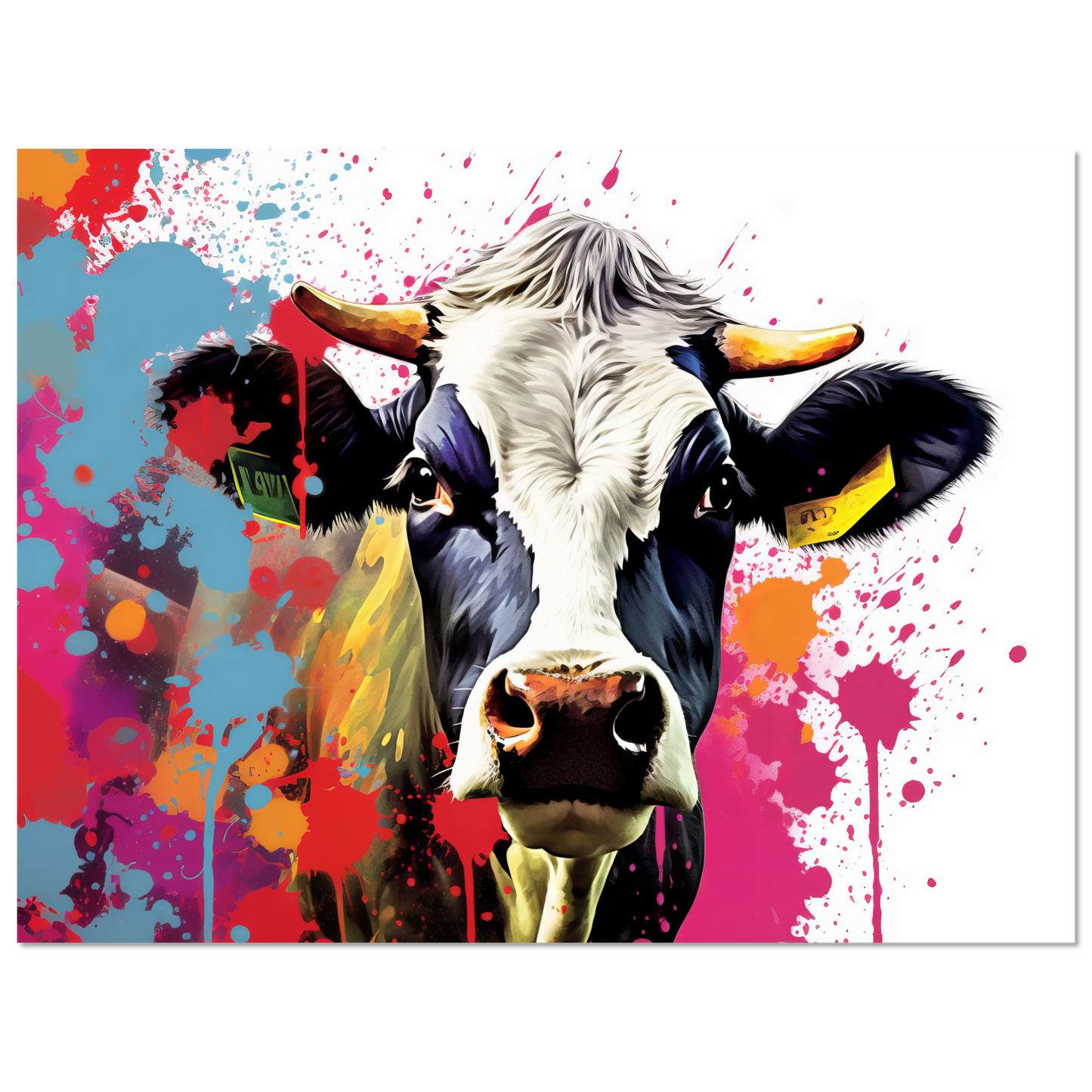 Kuh Kühe Pop-Art (COW22)
