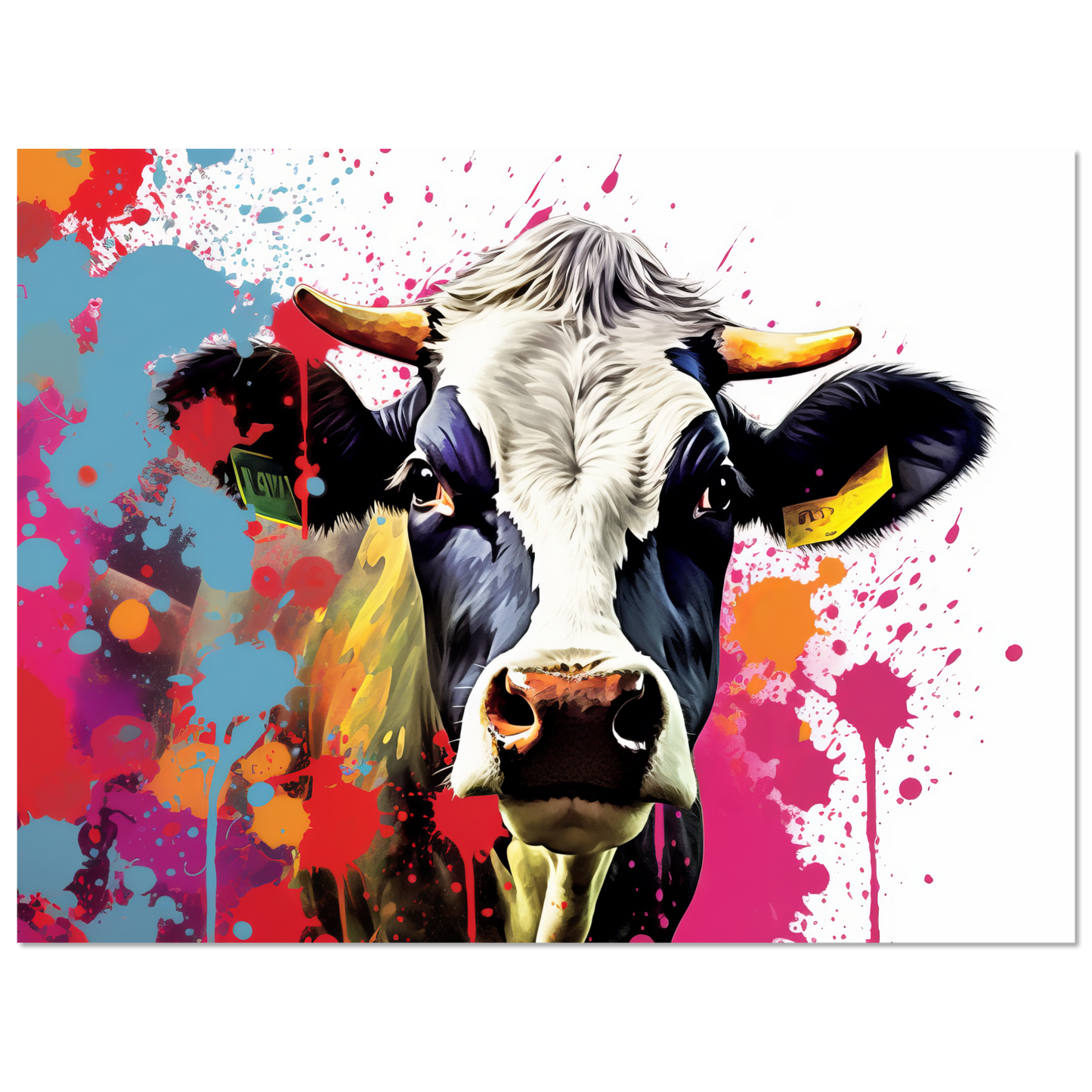 Kuh Kühe Pop-Art (COW22)