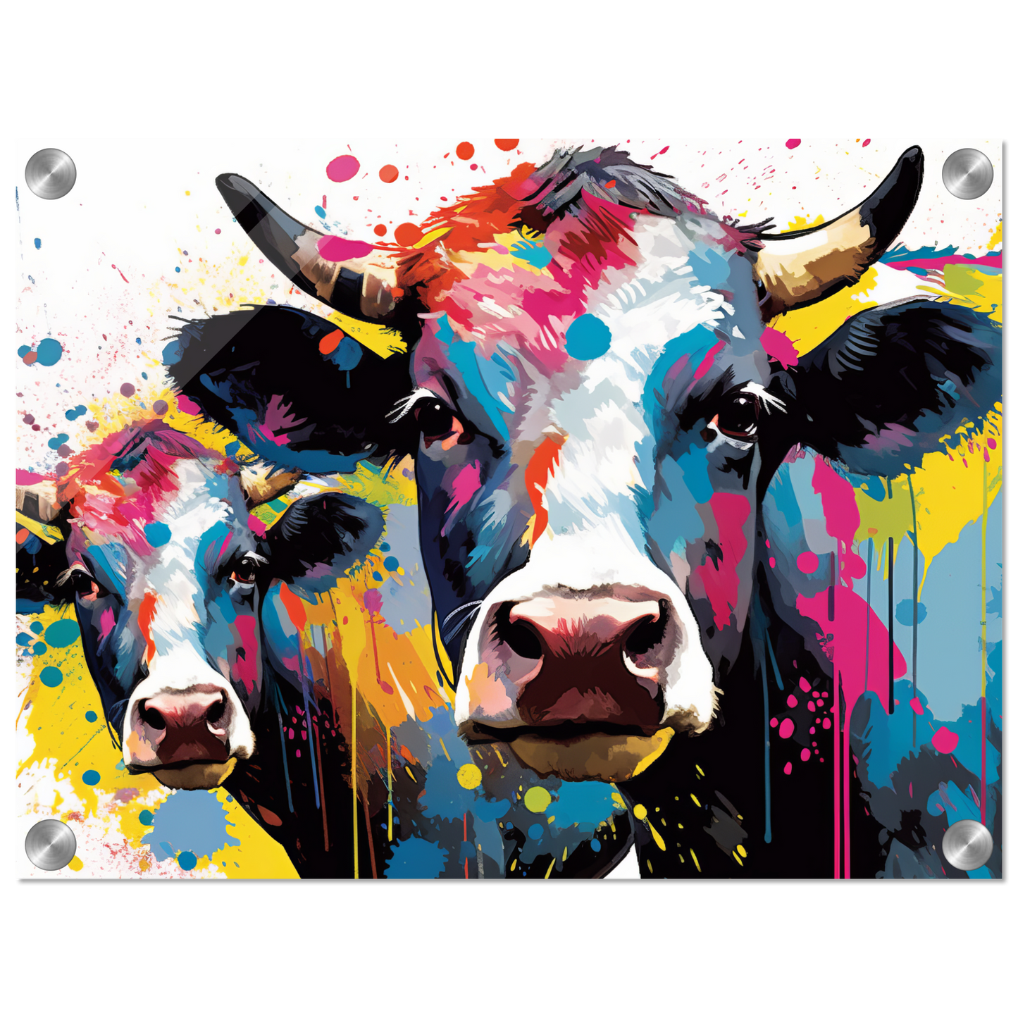 Kuh Kühe Pop-Art (COW23)
