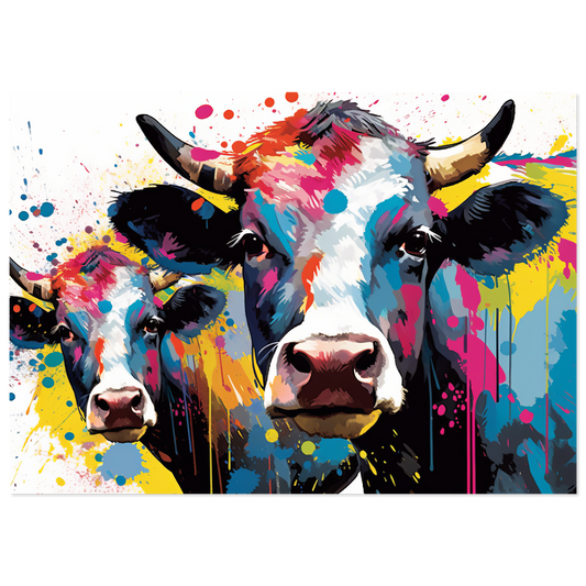Kuh Kühe Pop-Art (COW23)
