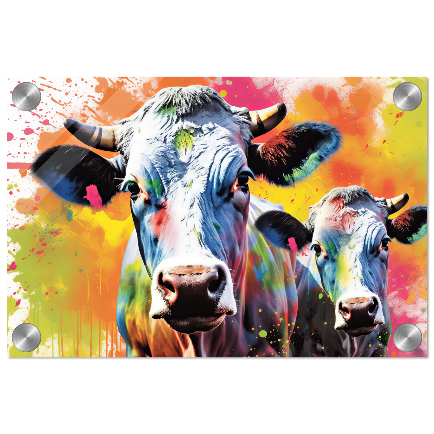 Kuh Kühe Pop-Art (COW24)
