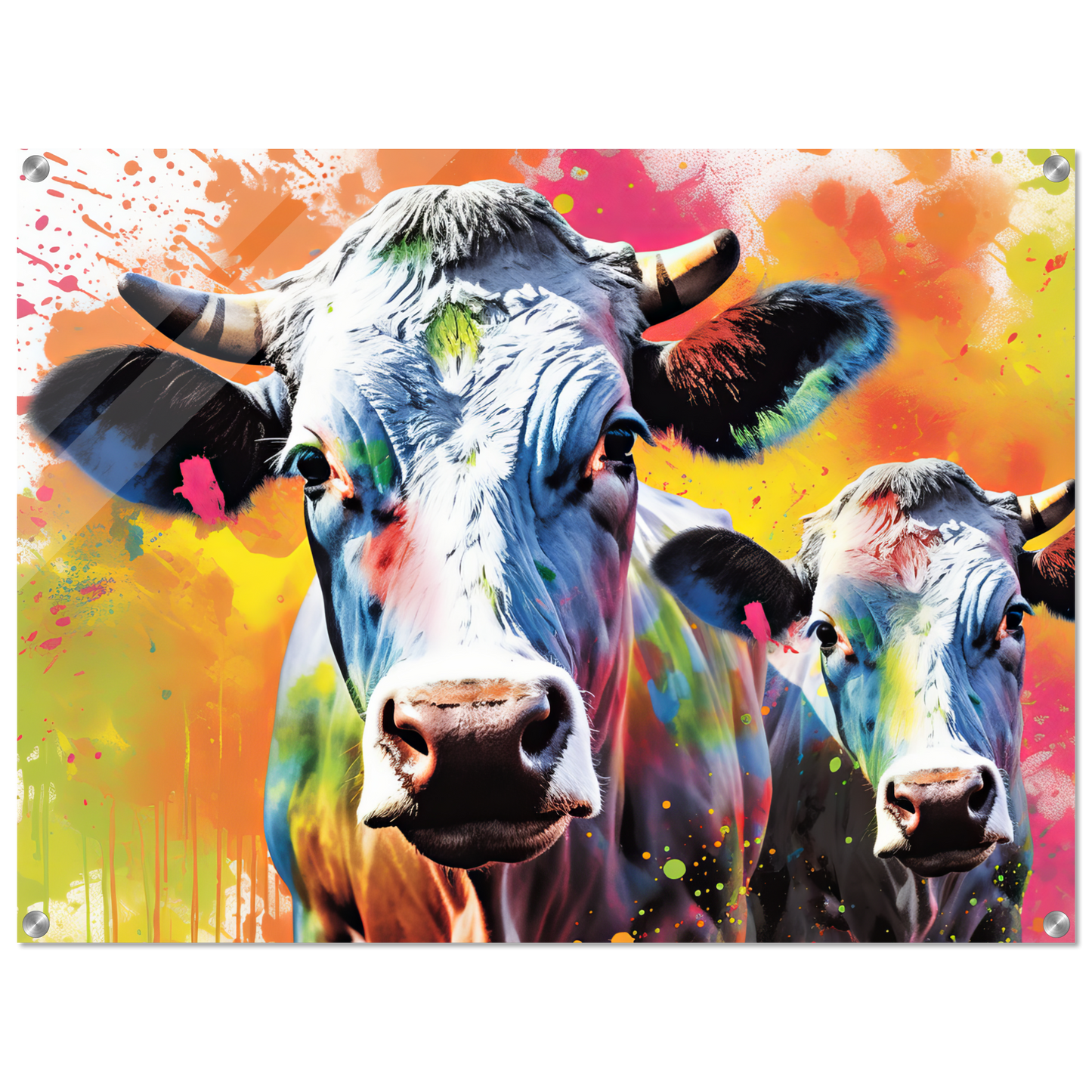 Kuh Kühe Pop-Art (COW24)