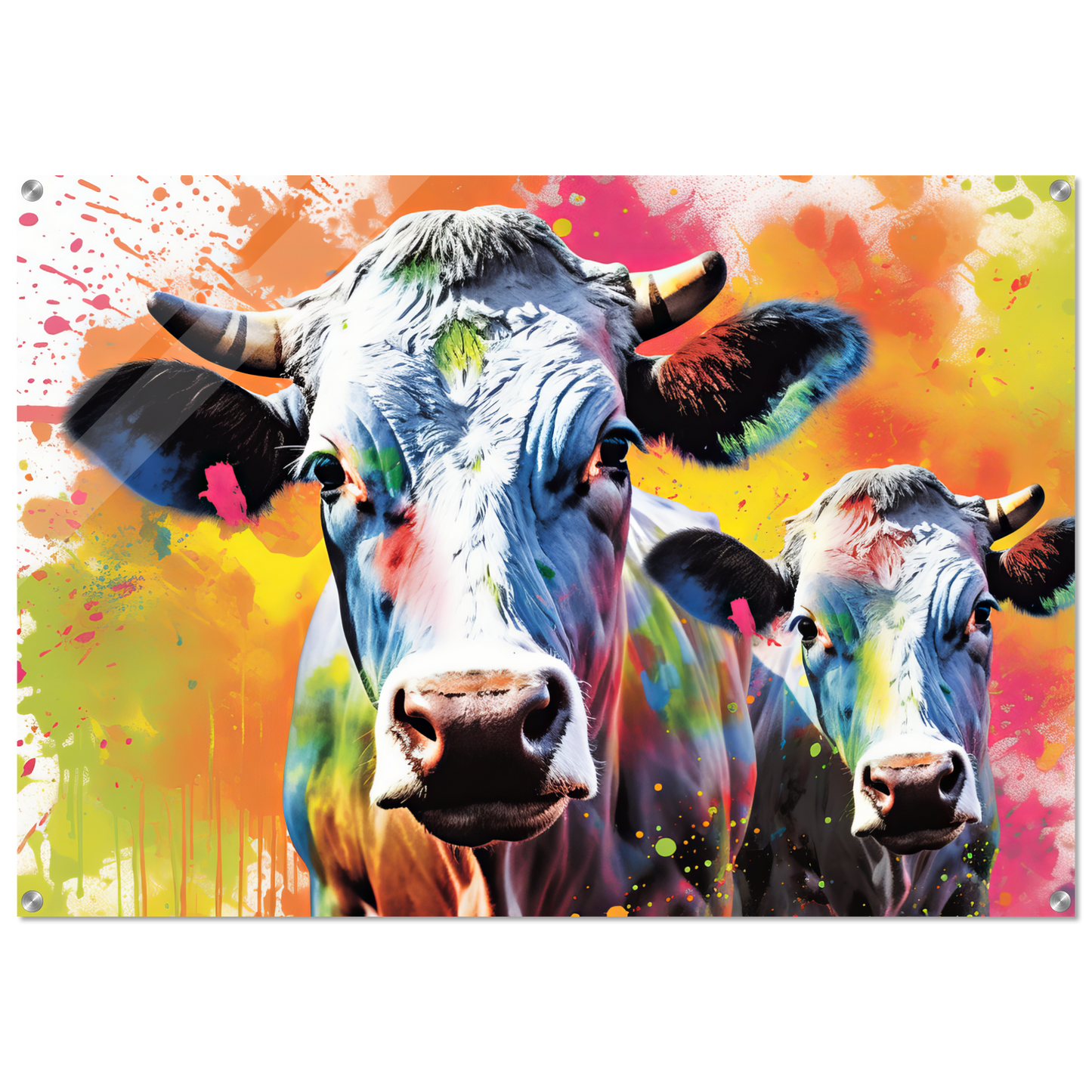 Kuh Kühe Pop-Art (COW24)