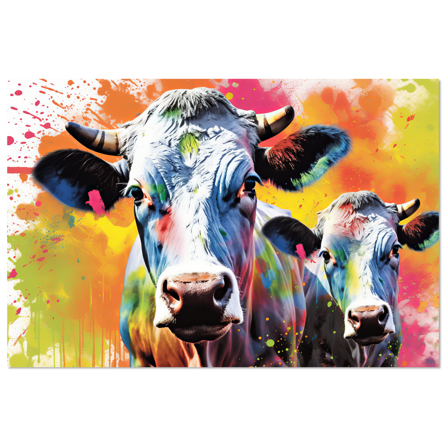 Kuh Kühe Pop-Art (COW24)