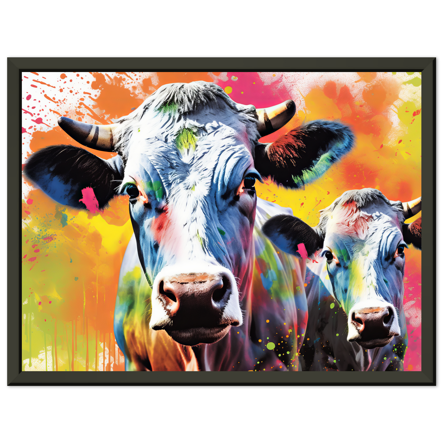 Kuh Kühe Pop-Art (COW24)