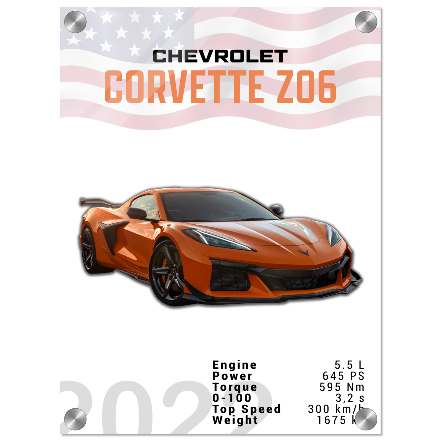 Chevrolet Corvette 2022 Z06 C8 (CHEVY01)
