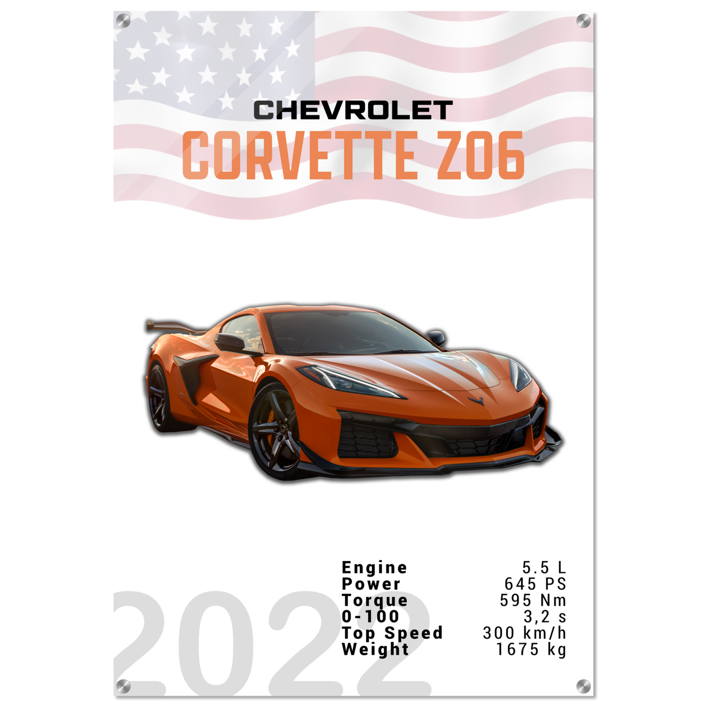 Chevrolet Corvette 2022 Z06 C8 (CHEVY01)