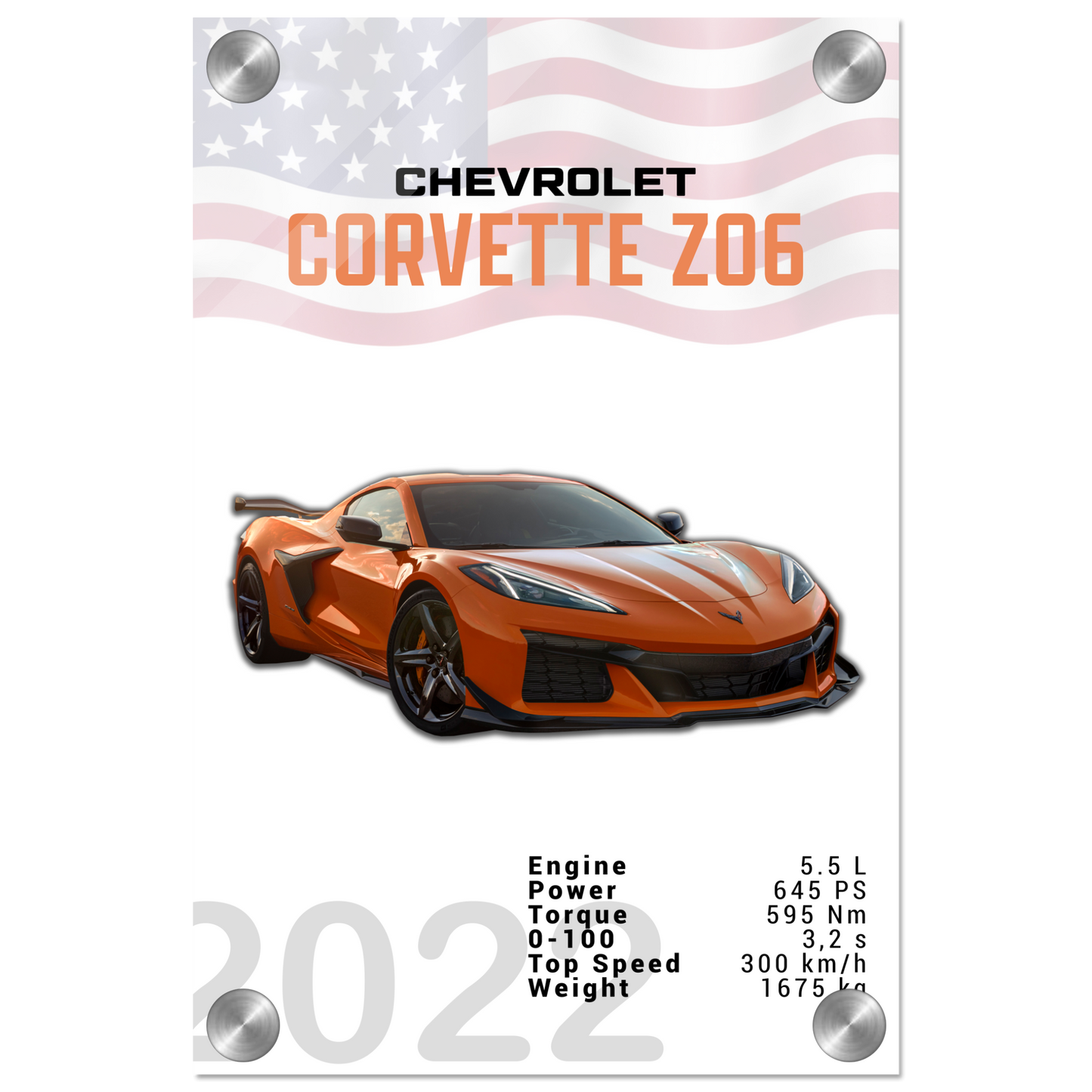 Chevrolet Corvette 2022 Z06 C8 (CHEVY01)