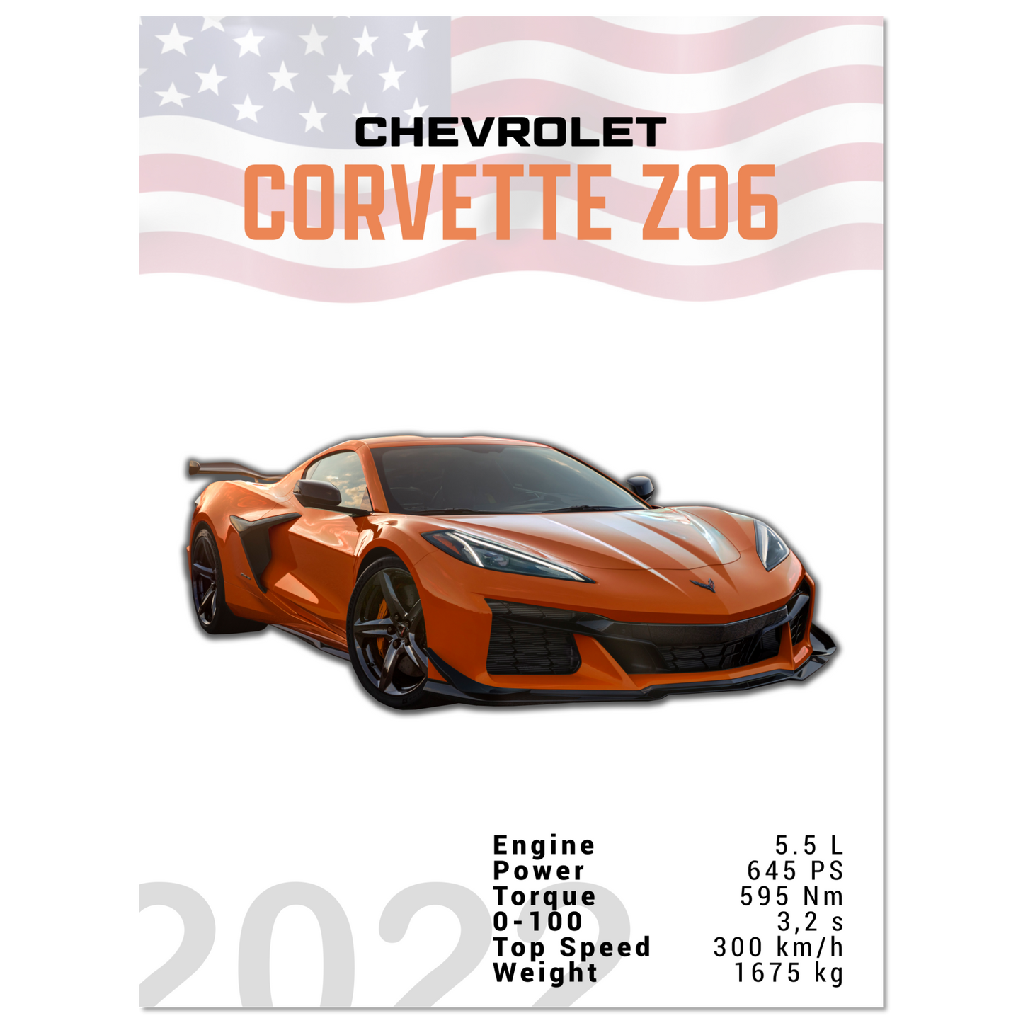 Chevrolet Corvette 2022 Z06 C8 (CHEVY01)