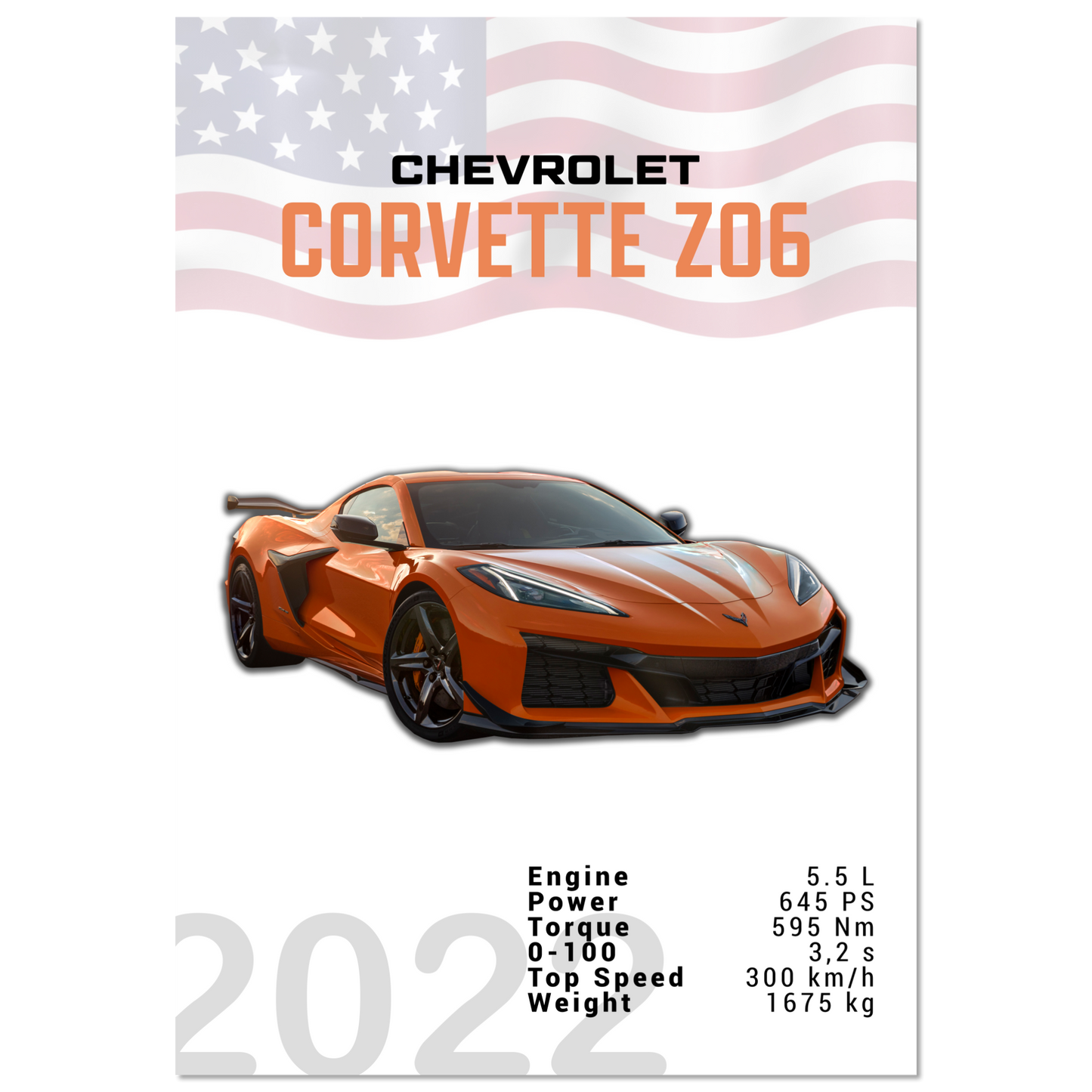 Chevrolet Corvette 2022 Z06 C8 (CHEVY01)
