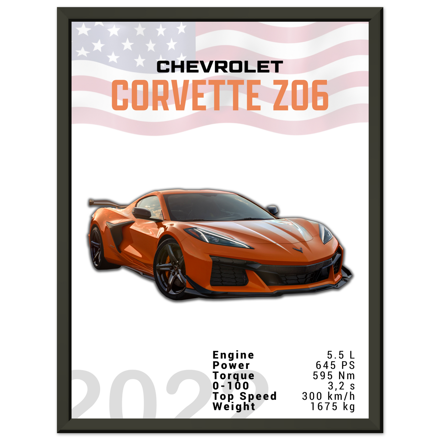 Chevrolet Corvette 2022 Z06 C8 (CHEVY01)