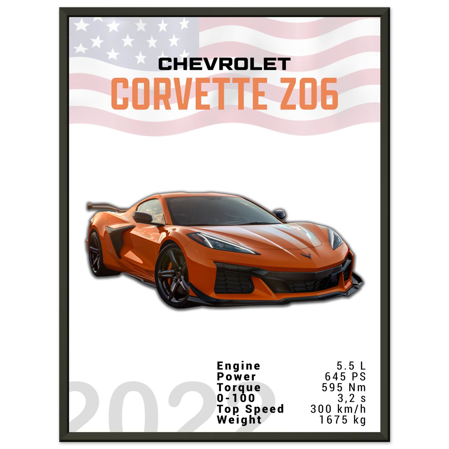 Chevrolet Corvette 2022 Z06 C8 (CHEVY01)