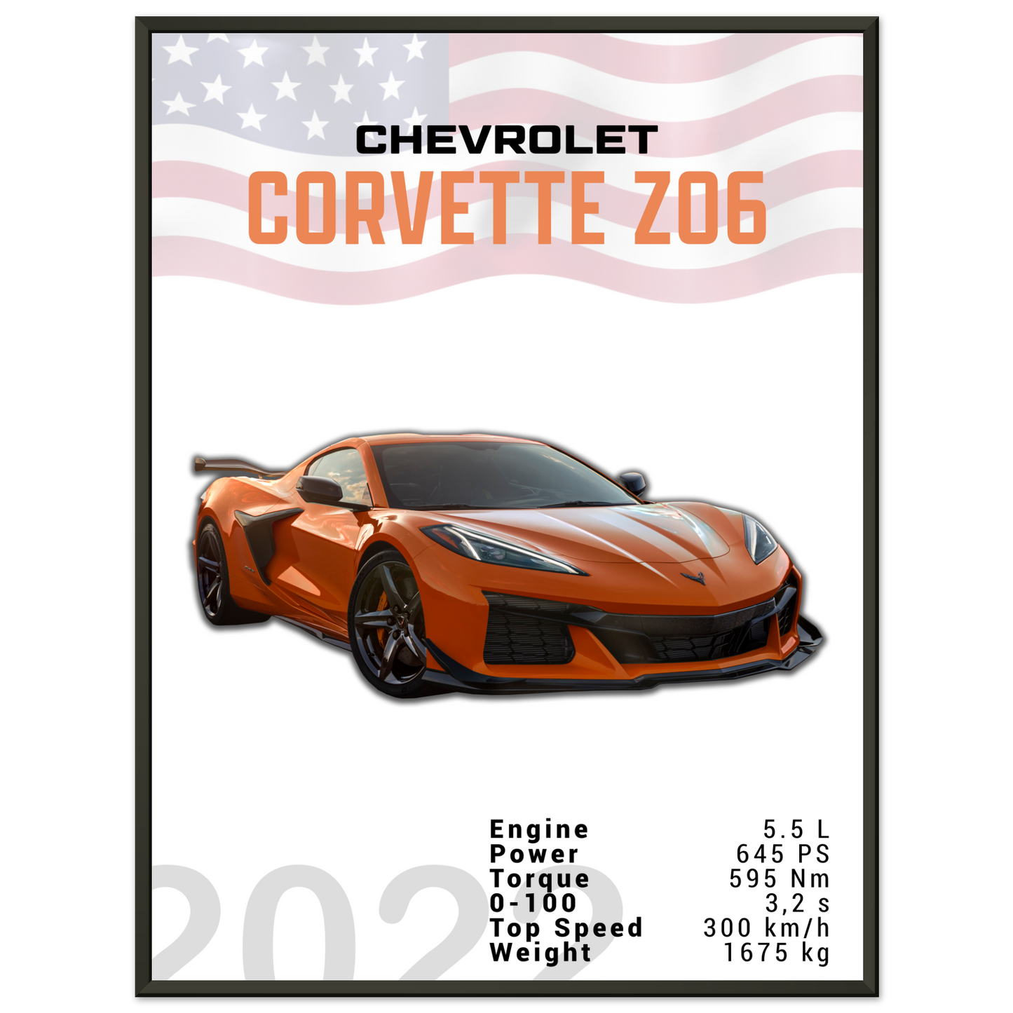 Chevrolet Corvette 2022 Z06 C8 (CHEVY01)