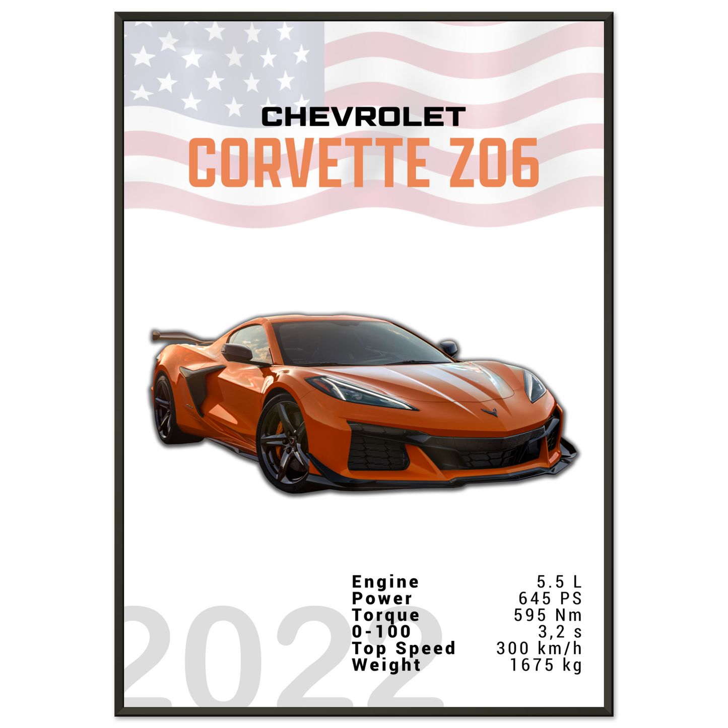 Chevrolet Corvette 2022 Z06 C8 (CHEVY01)