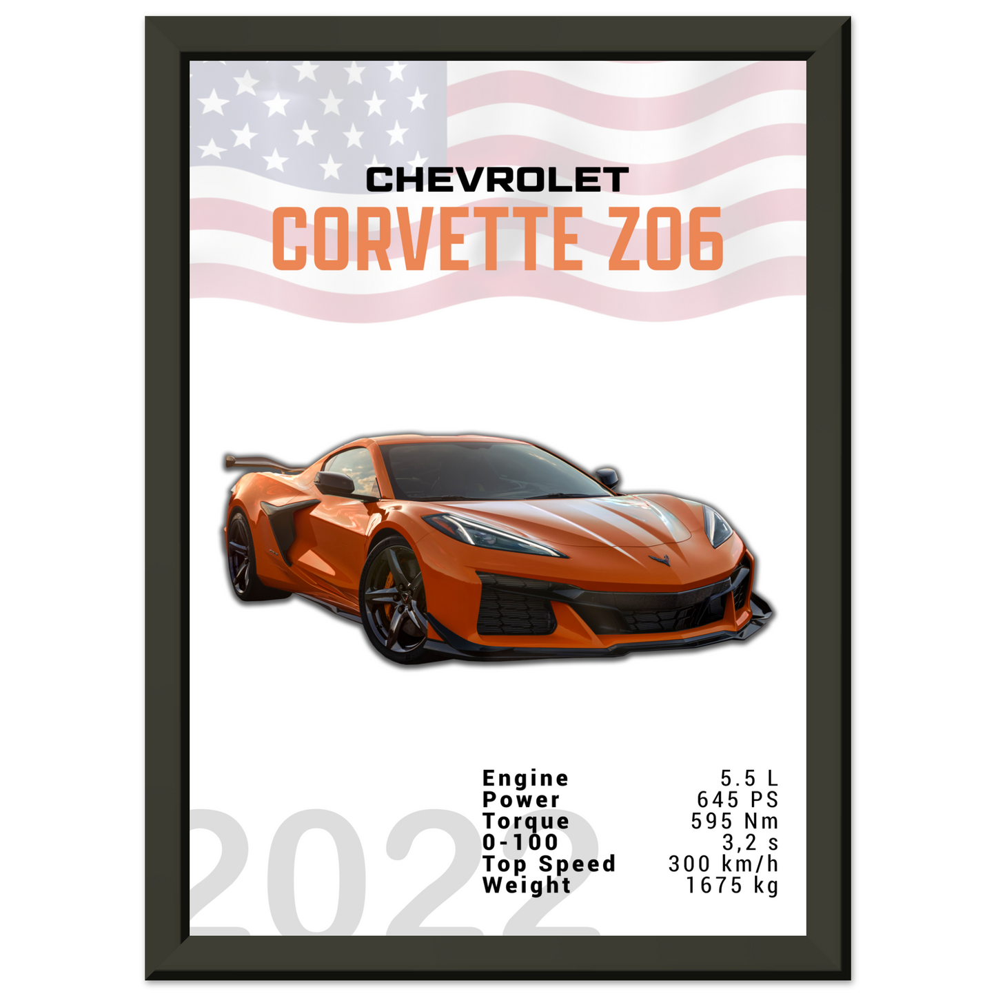 Chevrolet Corvette 2022 Z06 C8 (CHEVY01)