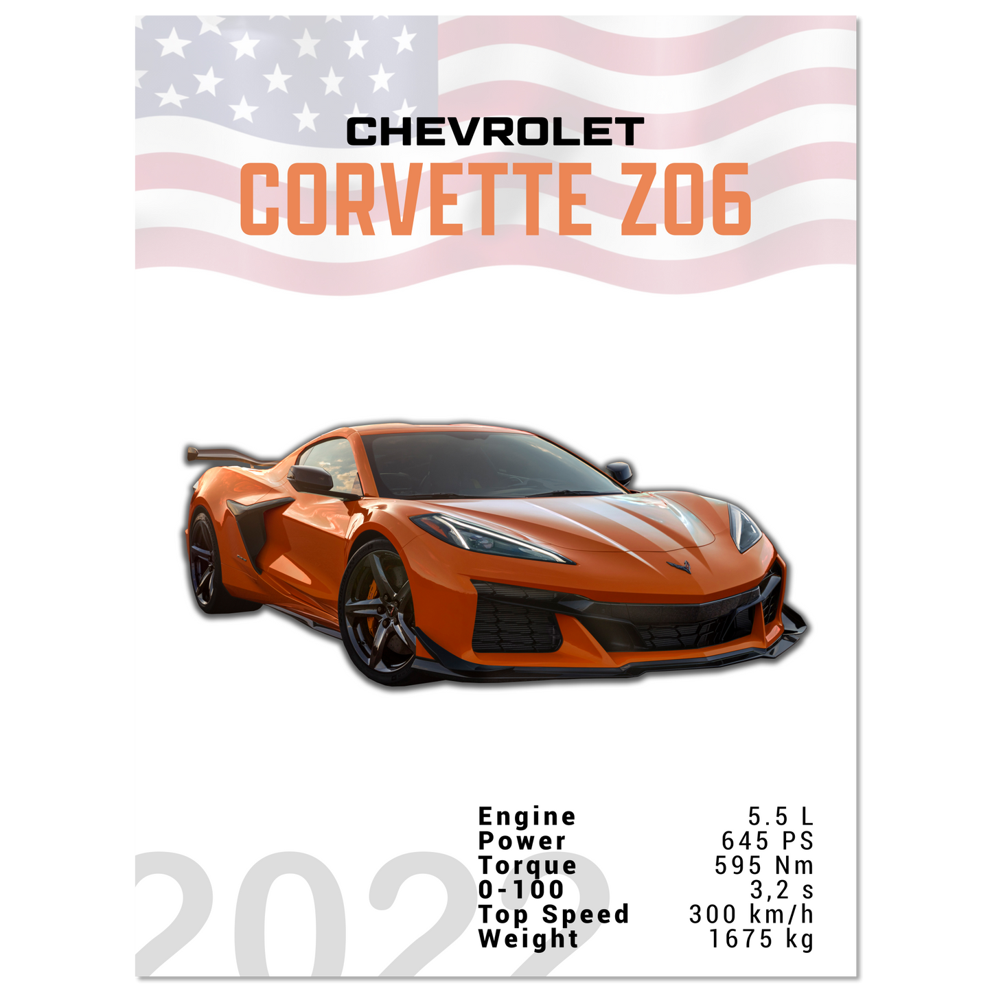 Chevrolet Corvette 2022 Z06 C8 (CHEVY01)