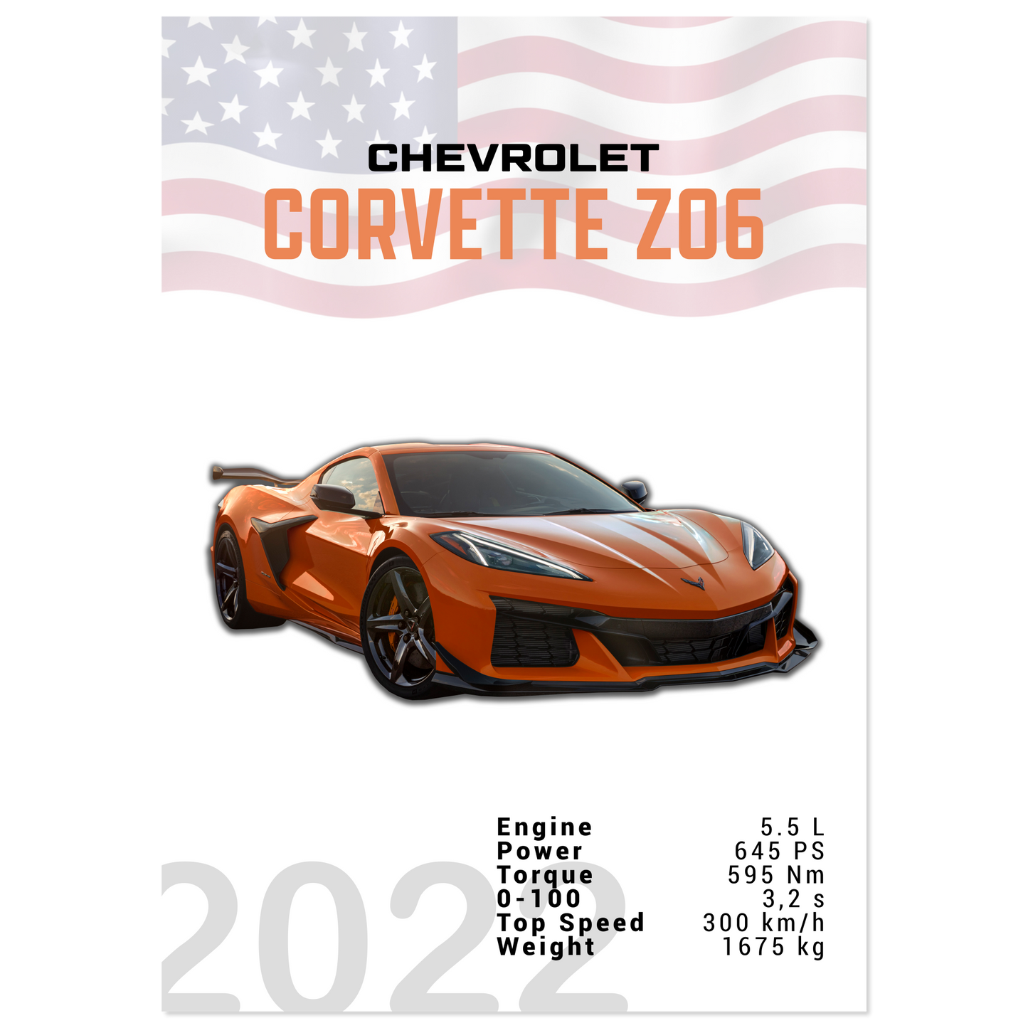 Chevrolet Corvette 2022 Z06 C8 (CHEVY01)